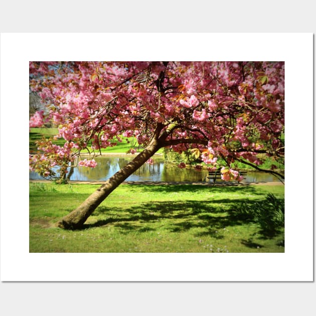 An English Landscaped Park in Spring Wall Art by JonDelorme